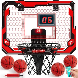 JOYFY Mini Indoor Basketball Hoop Light Up